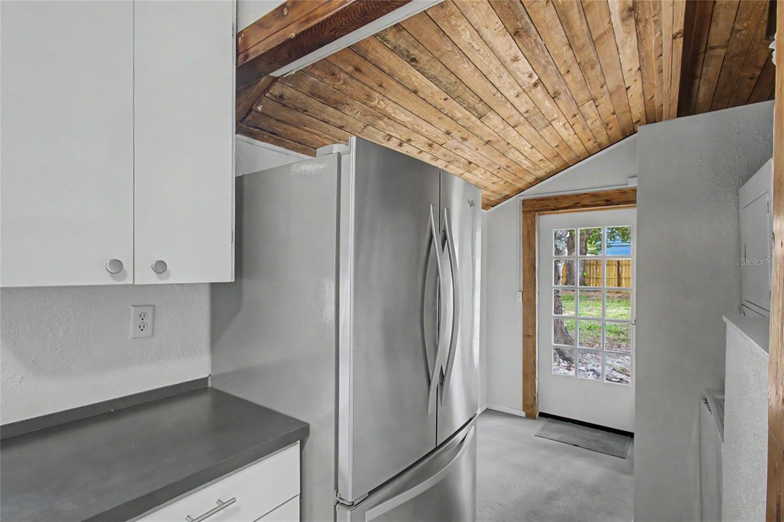 Kitchen looking toward utility room