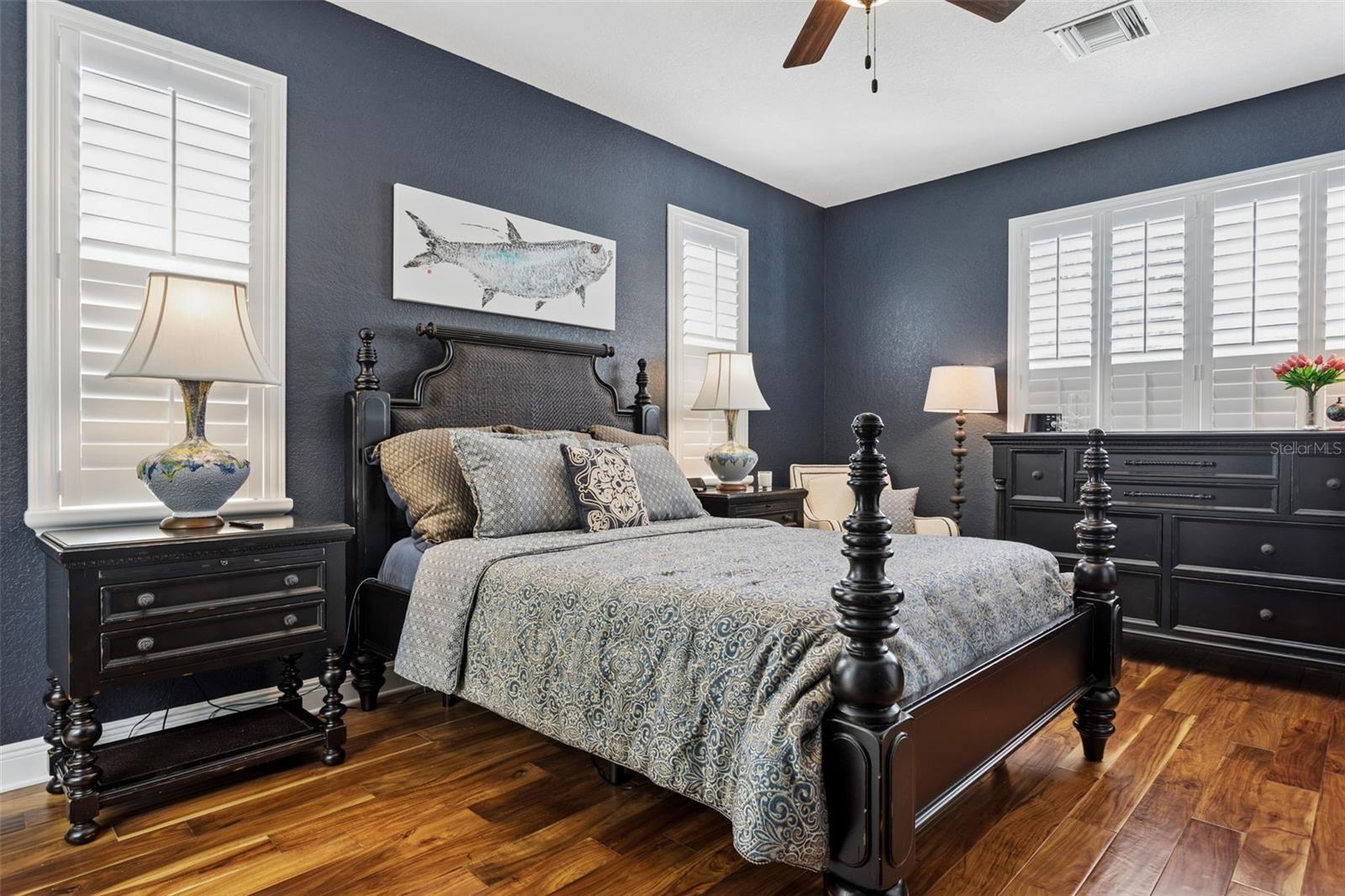 Dual walk-in closets.