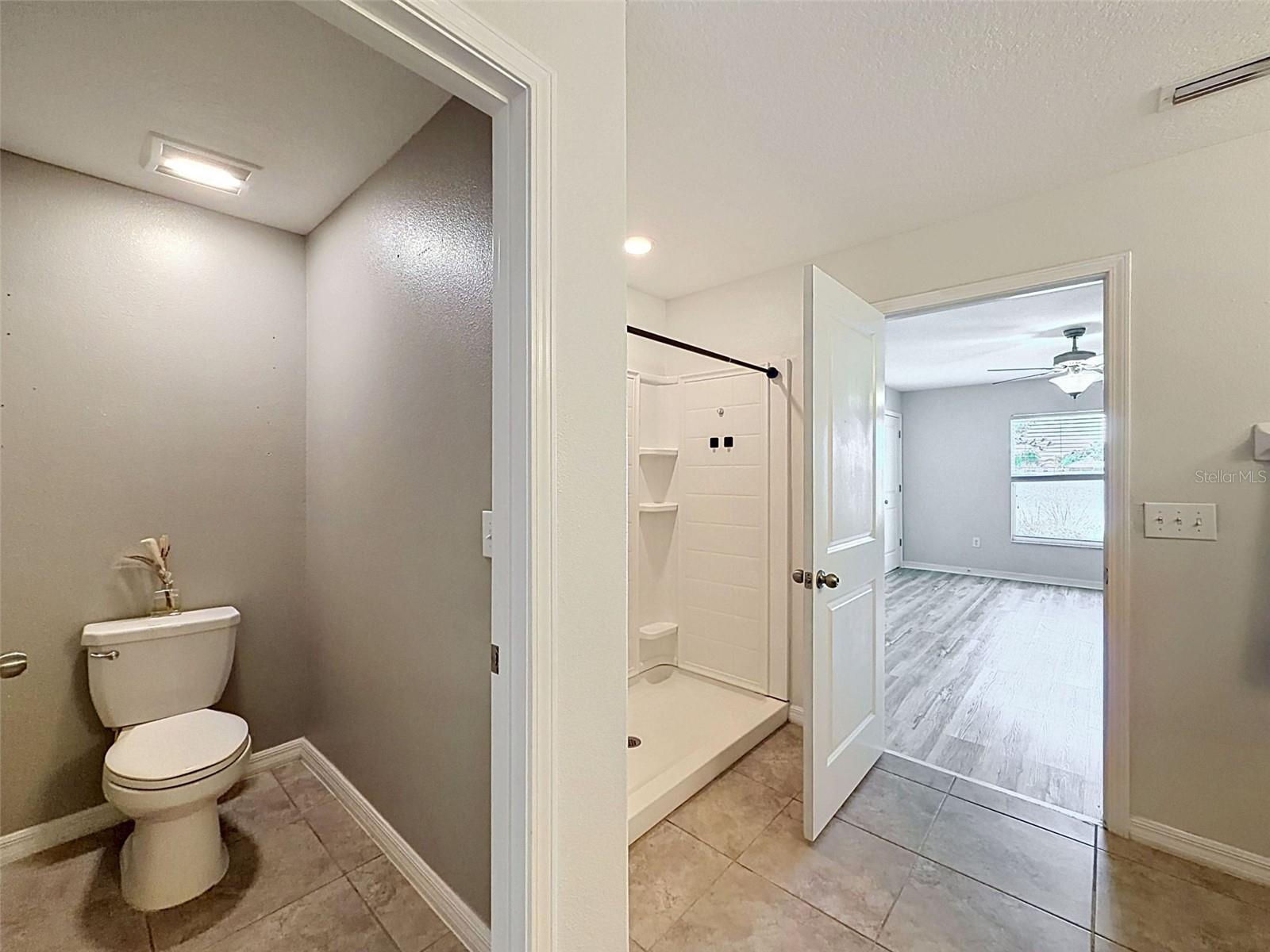 Water closet makes it a true two-person bathroom! Ha!