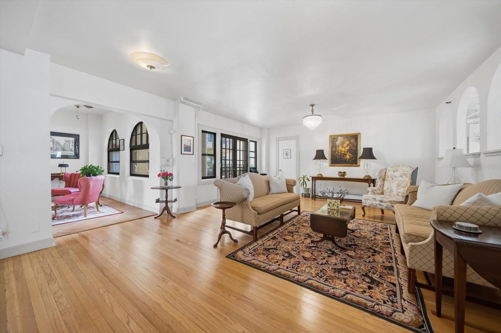 The foyer is a welcoming place to meet your guests or gather with neighbours.