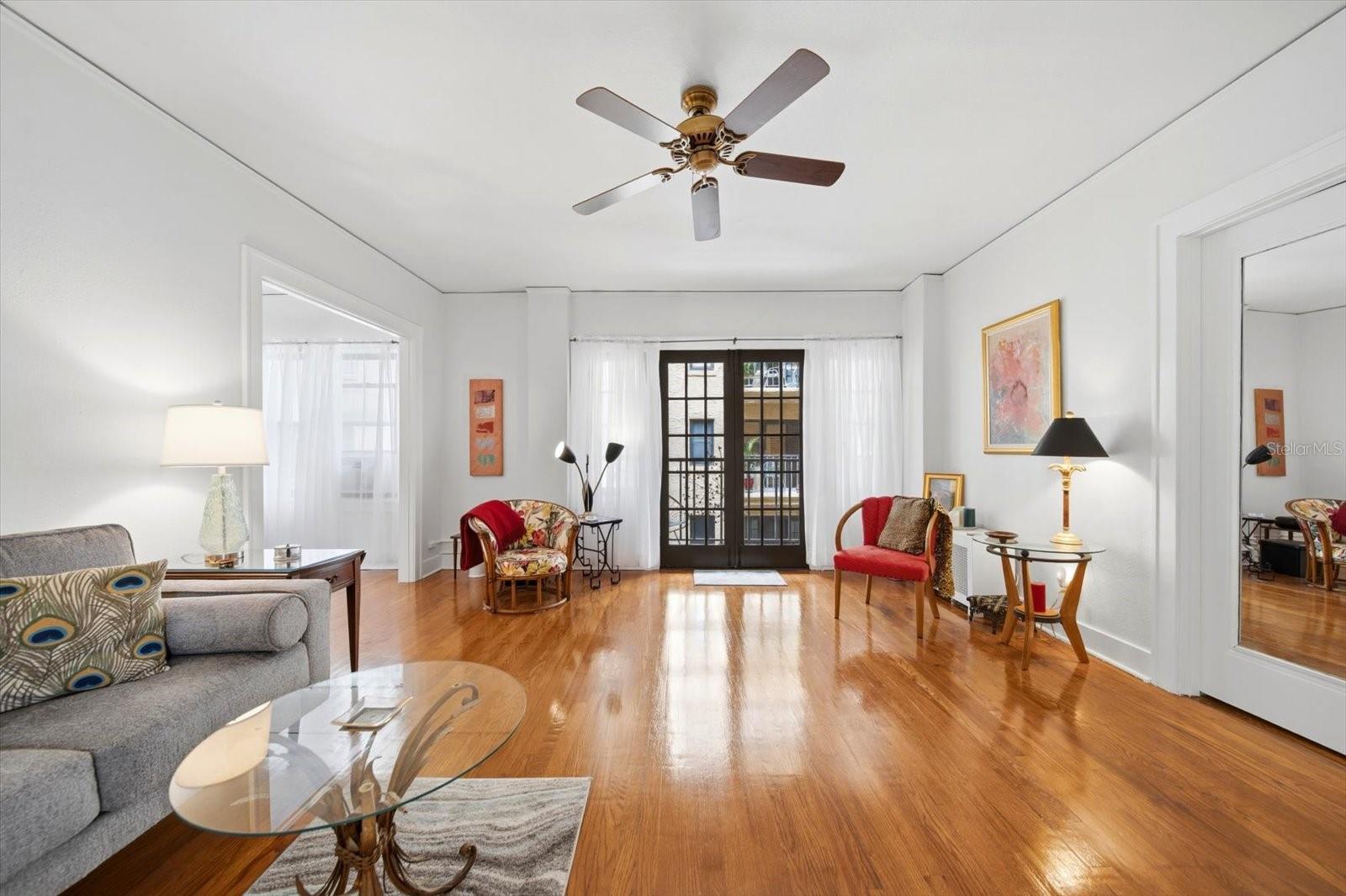 The original pine floors have been meticulously maintained and were just recently cleaned and  resealed.