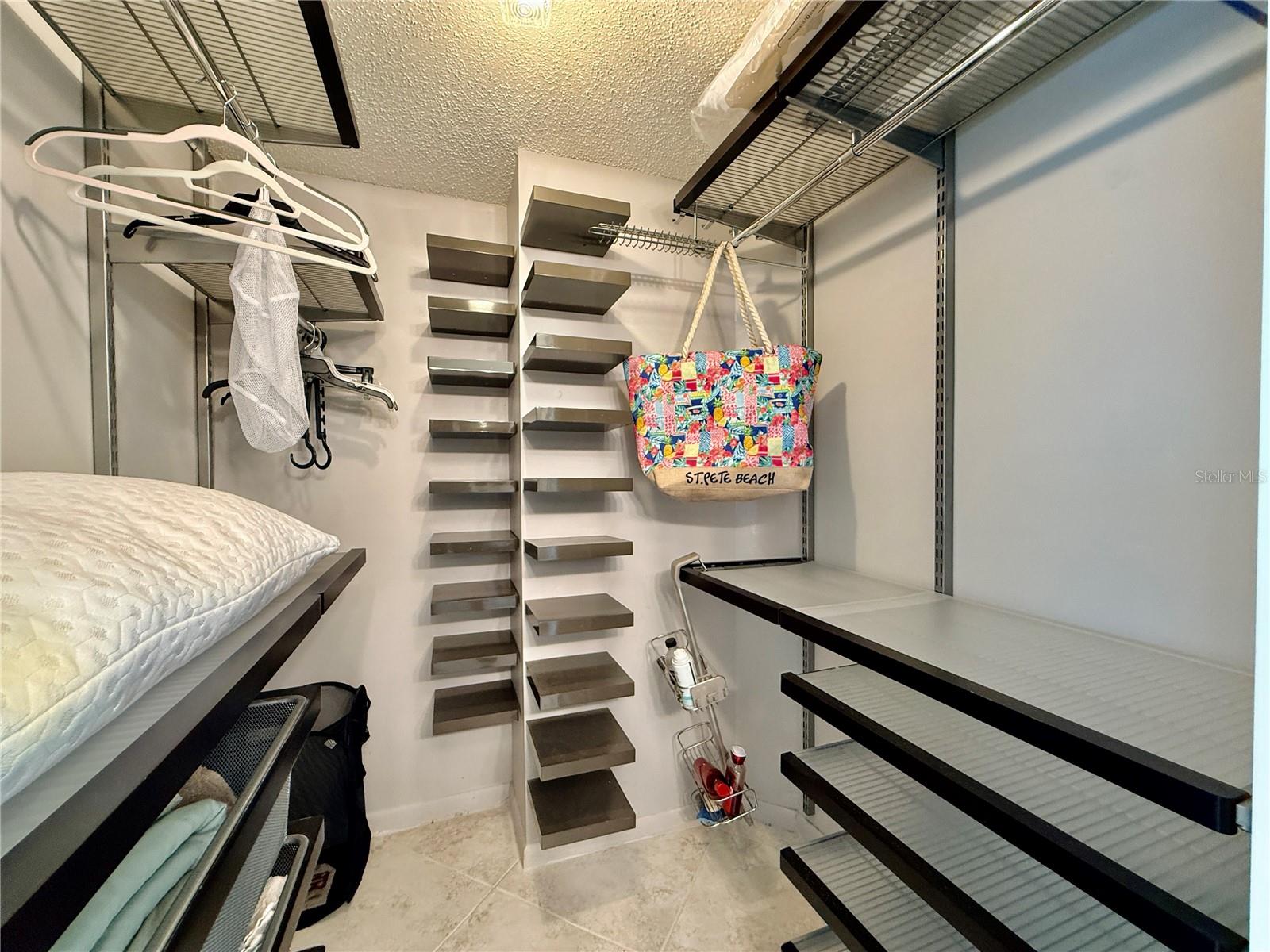 Walk-In closet in master bedroom