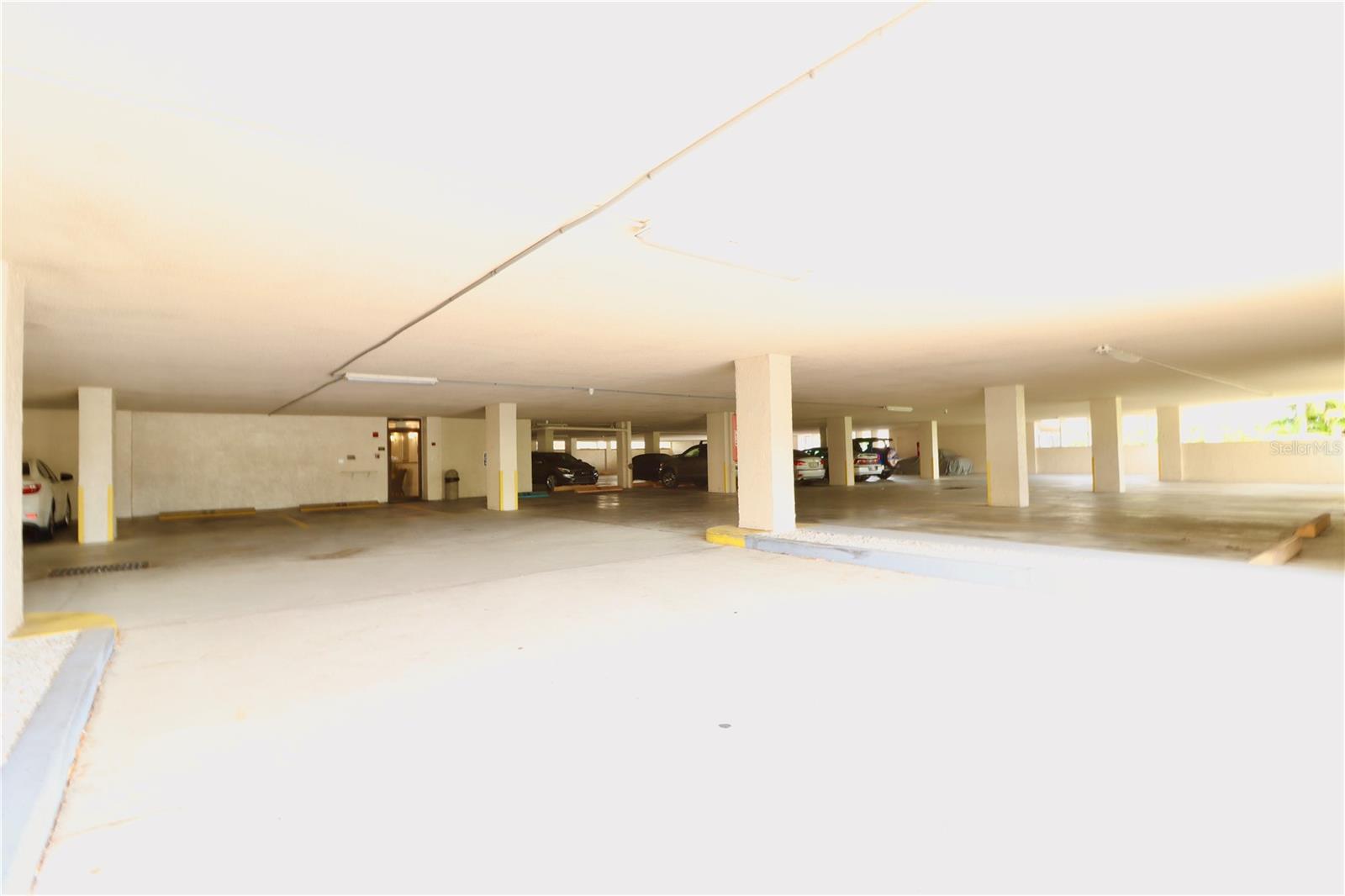 Covered garage space