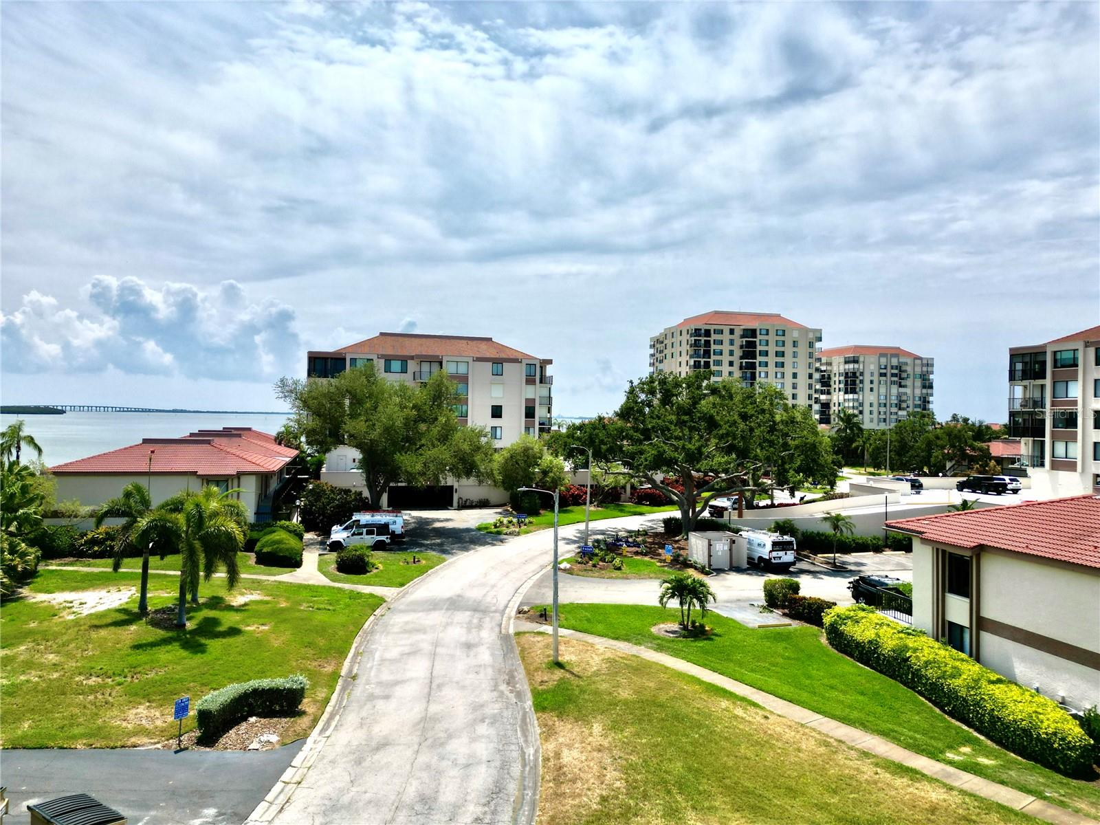 Street coming up to the Condominium