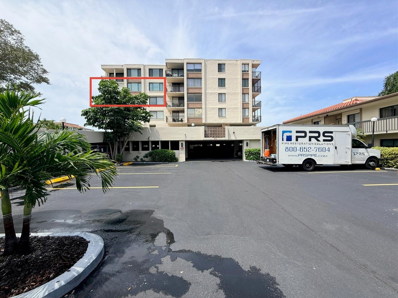 Red Box shows where the Condo is located