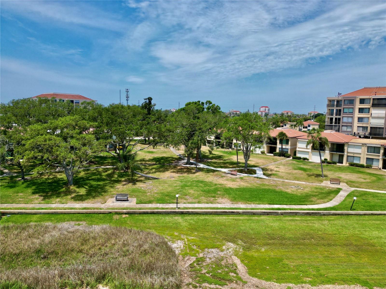 Park right outside the condo