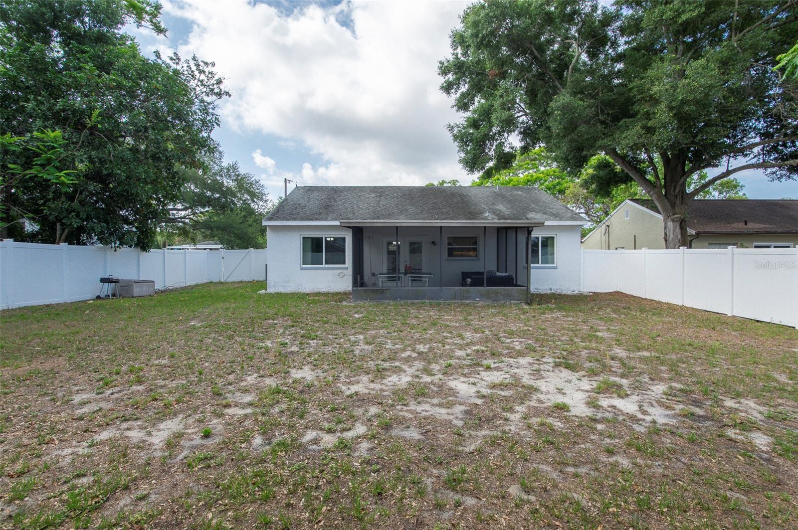 Expansive Fully Fenced Backyard from North Side