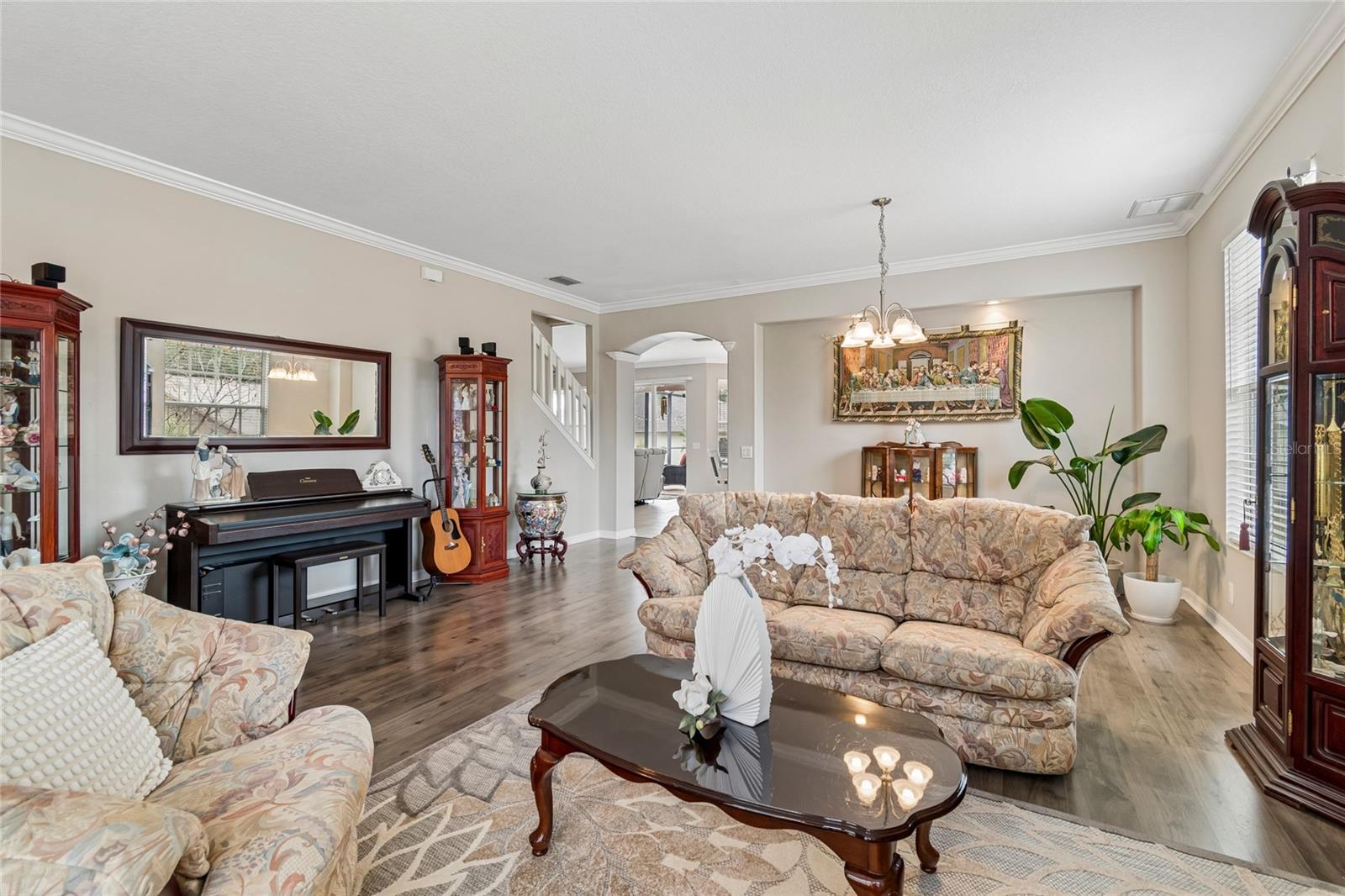 Open Living and Dining Area