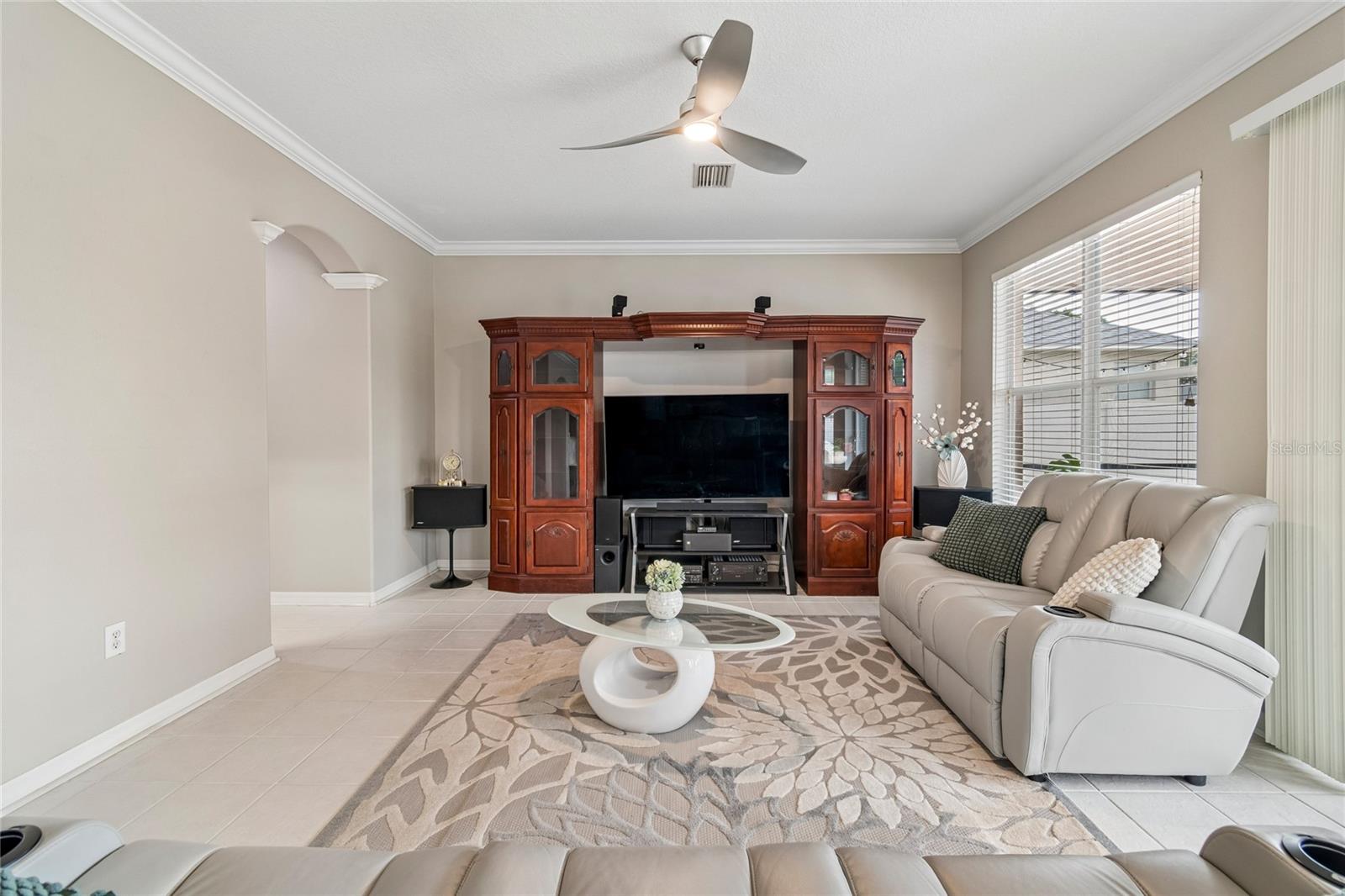Kitchen is conveniently open to the family room