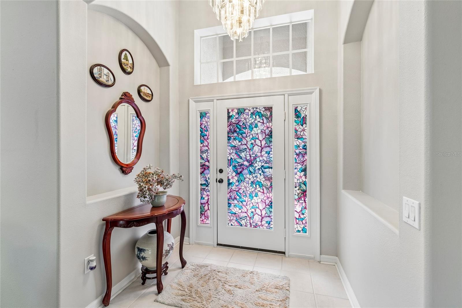 Foyer with two niches to hold your art
