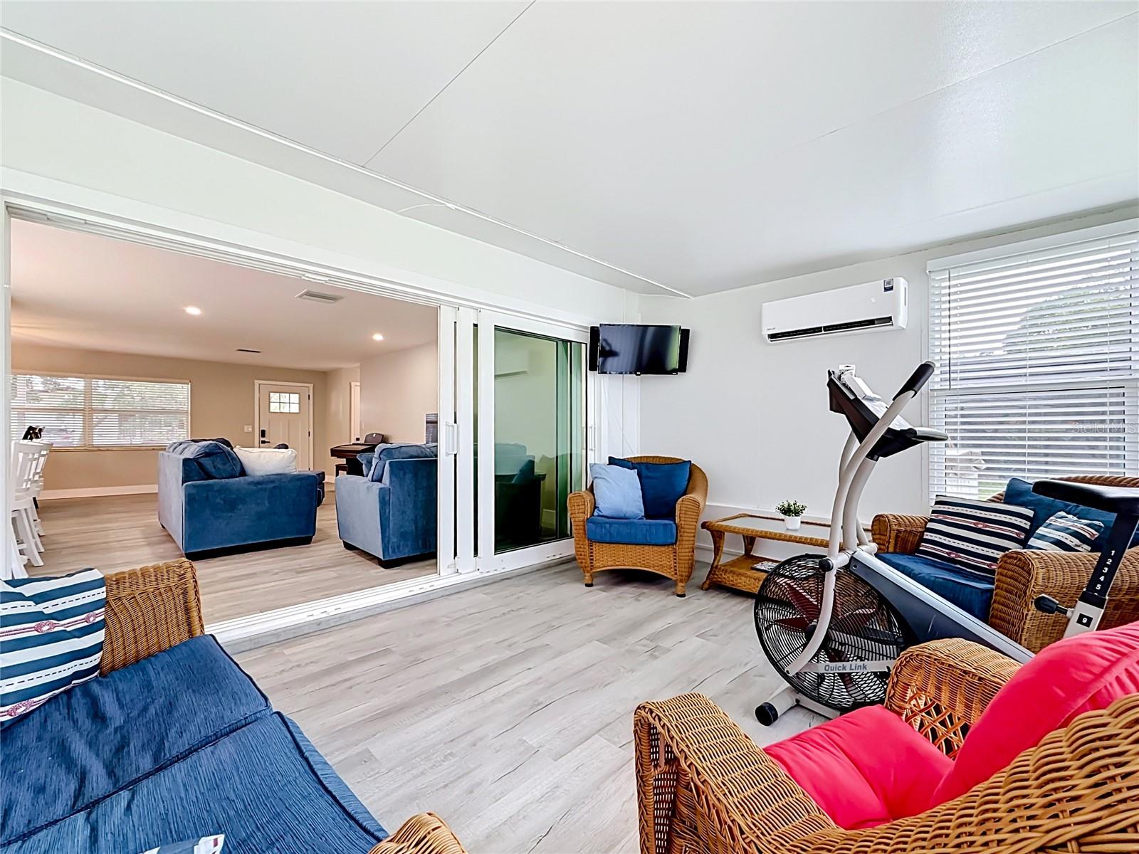 Enclosed Florida room off of the Living room