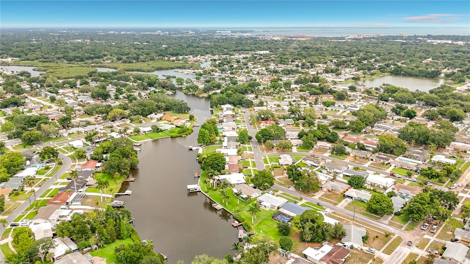 Tampa Bay in the distance