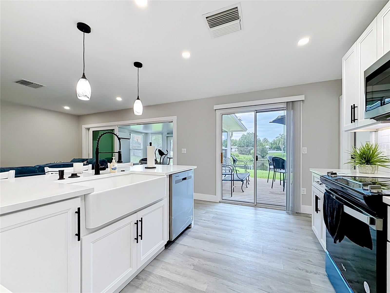 Farm sink and new stainless steel appliances