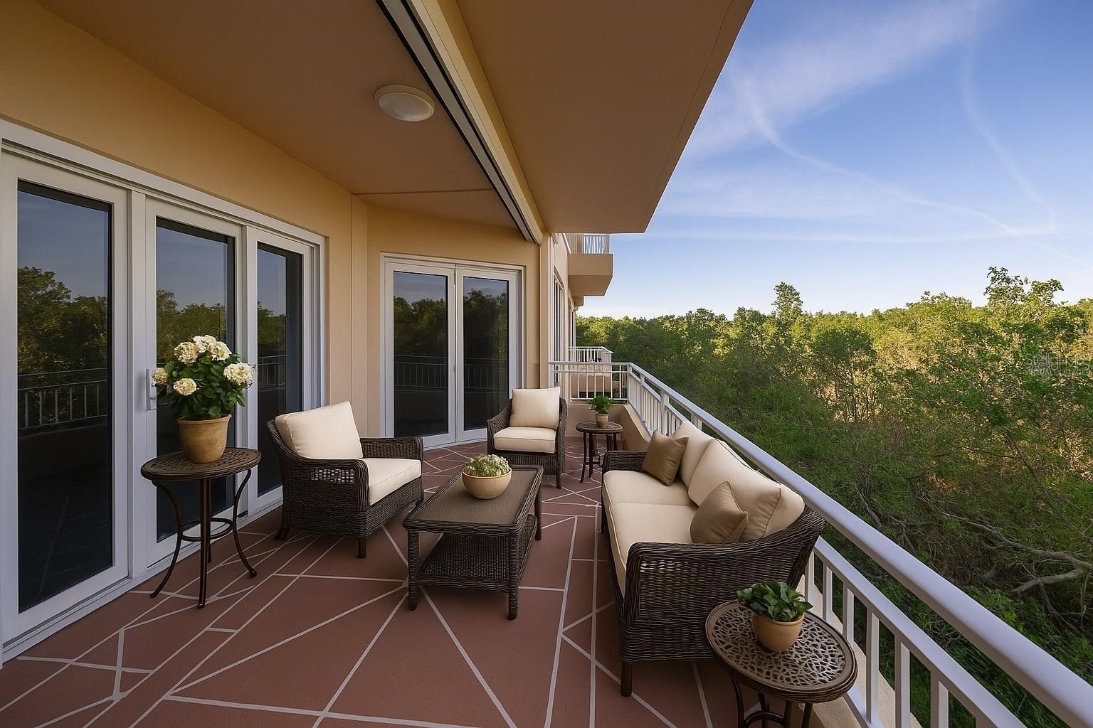 Balcony View - Virtually Staged