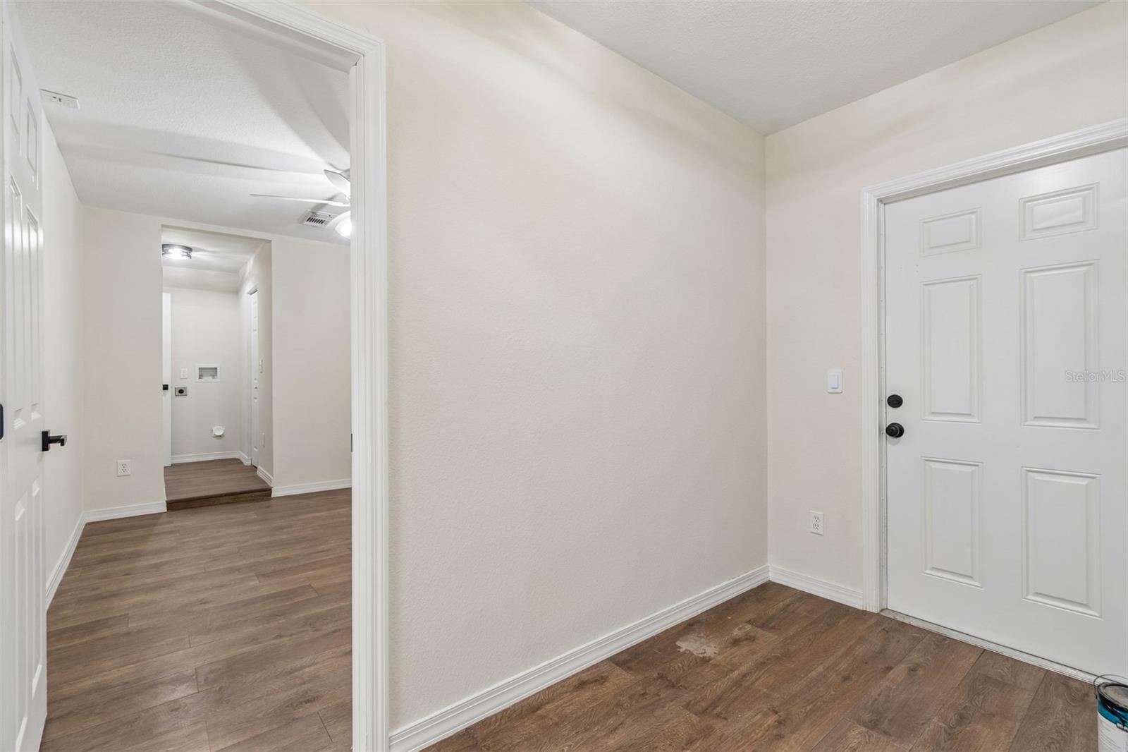 Storage room and access to backyard
