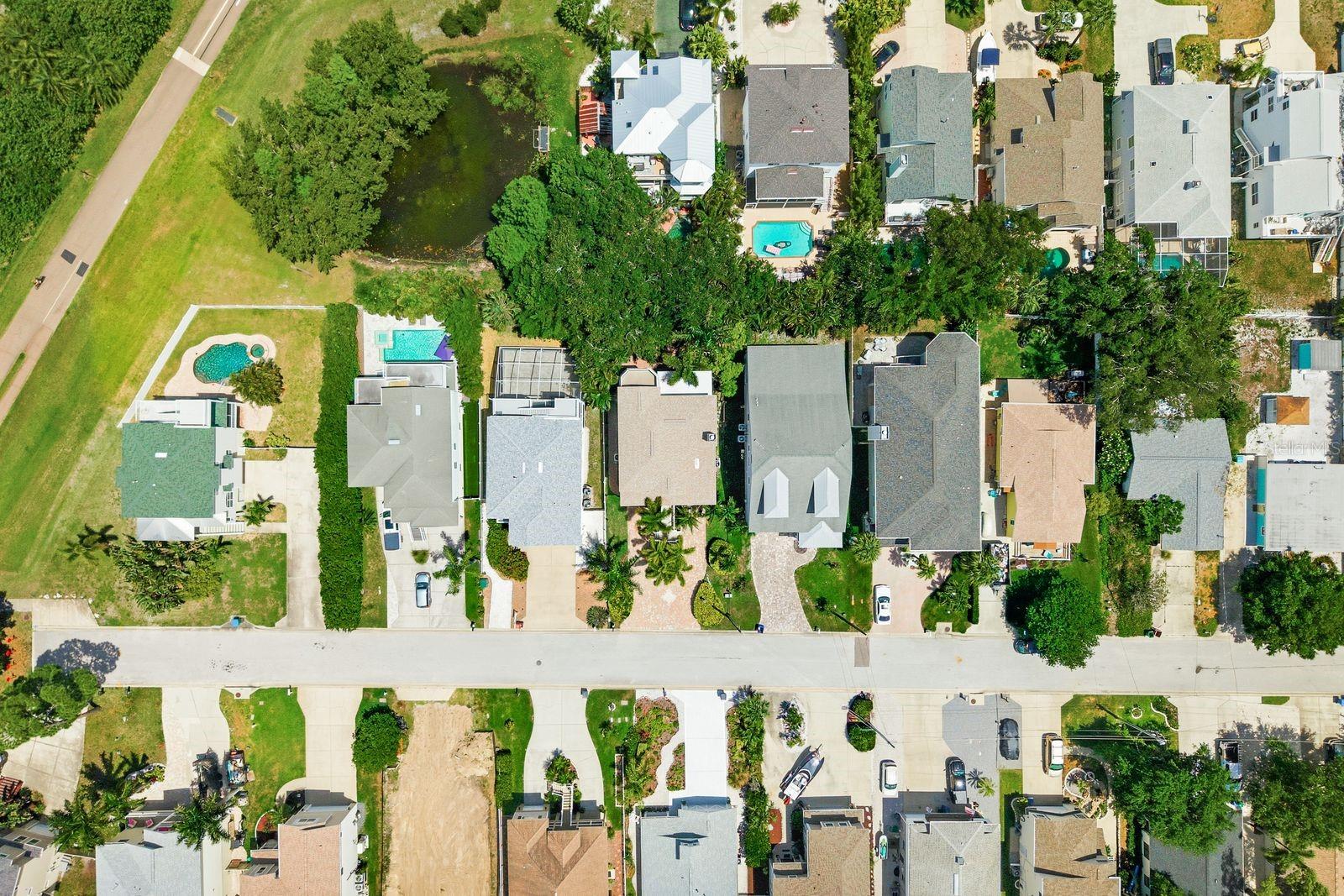 Aerial with Pinellas Trail to side