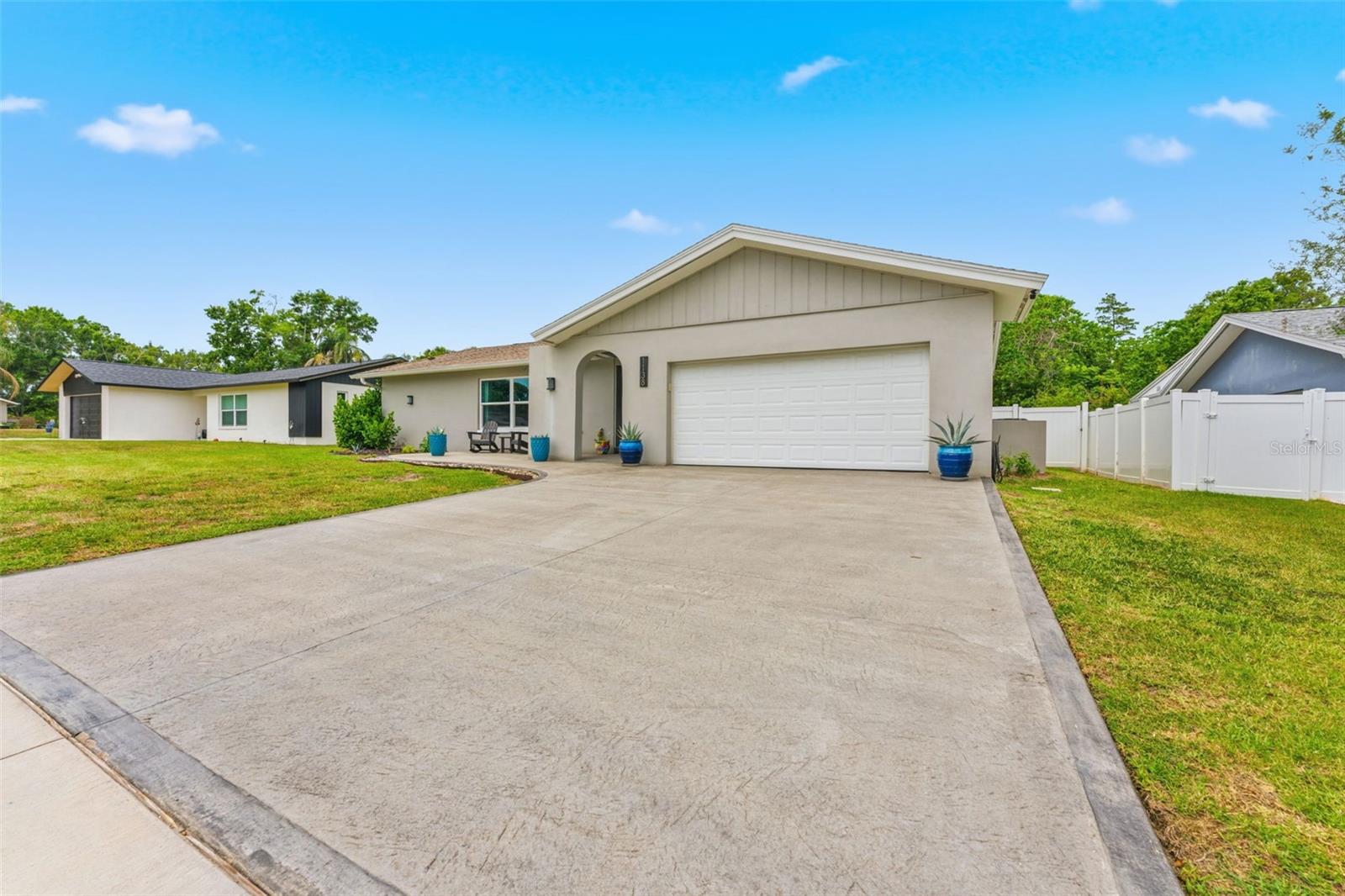 Extended Driveway and Garage