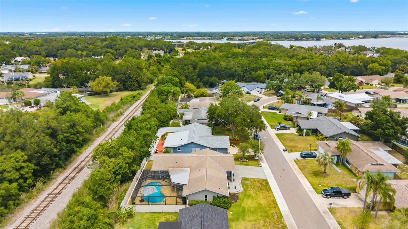 Aerial View of Property and Neighborhood