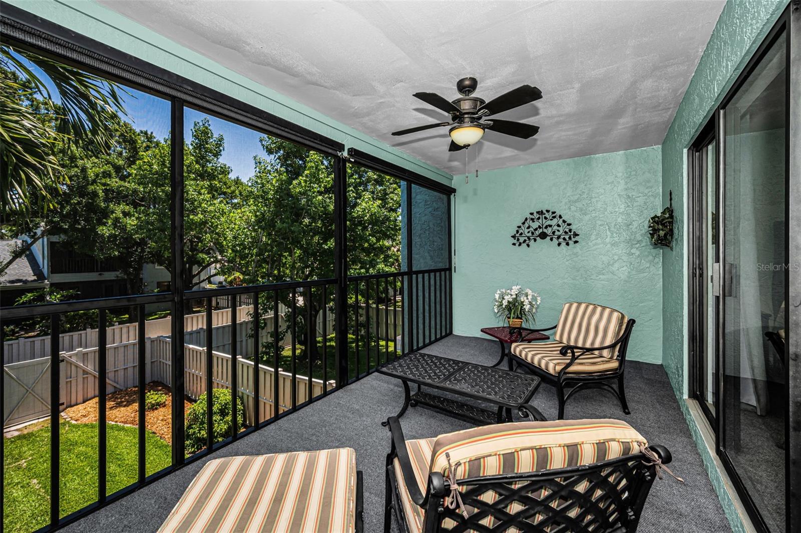 Private Screened in Porch outside the Primary Bedroom