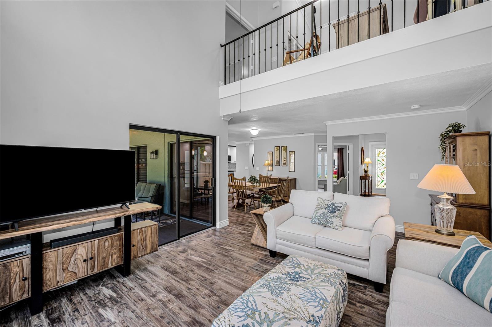 ...an open floor plan...