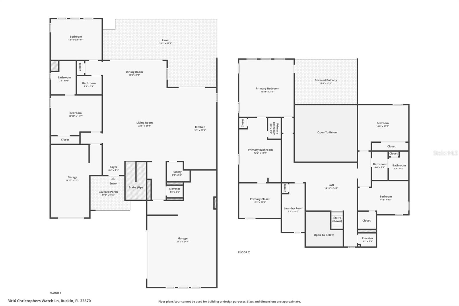 Combined floorplan