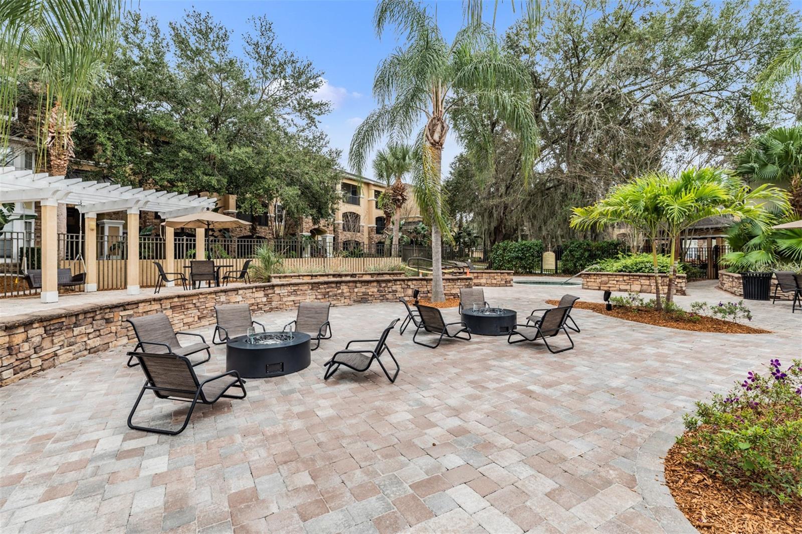 Fire pits, lounge chairs and BBQs