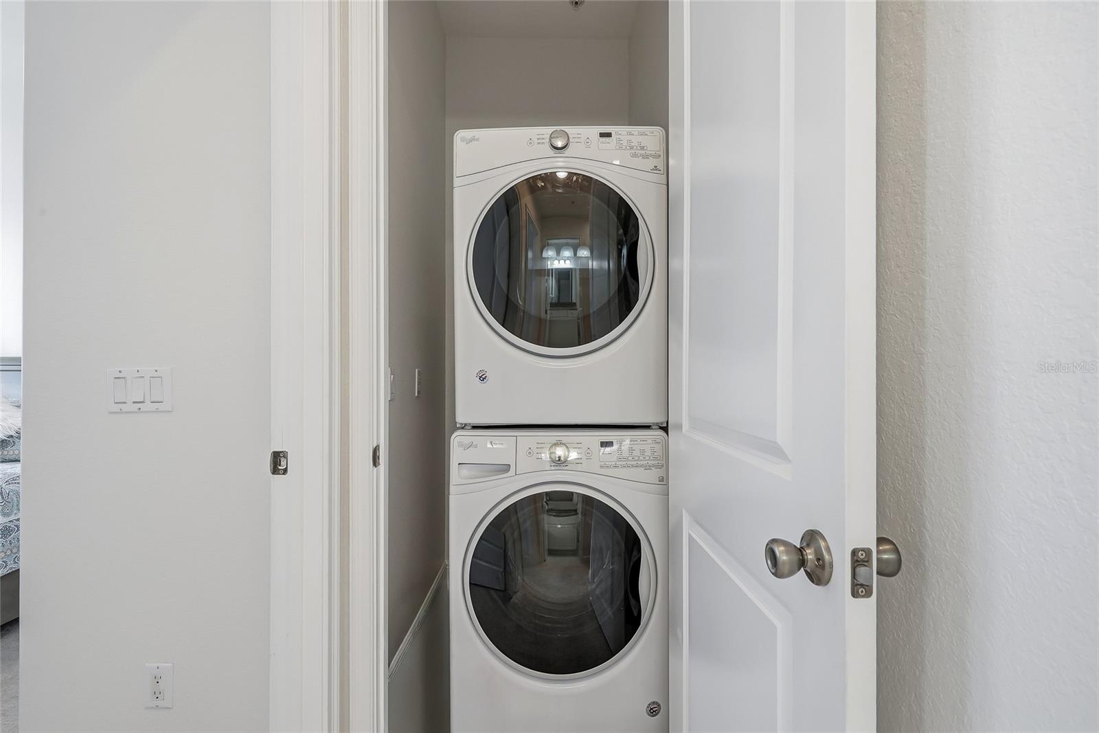 Dedicated Laundry closet located on the third floor.
