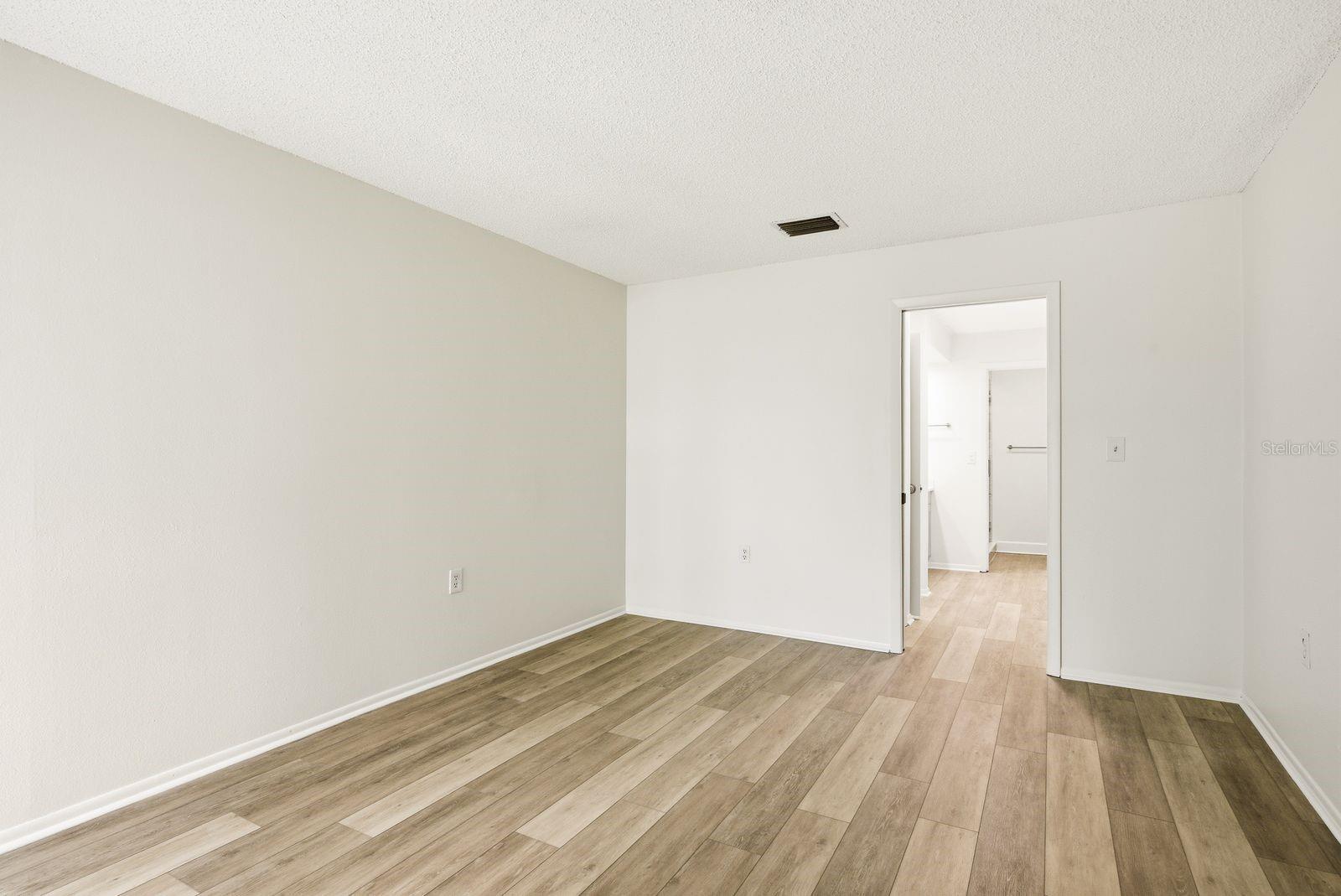 Owner Suite with new flooring