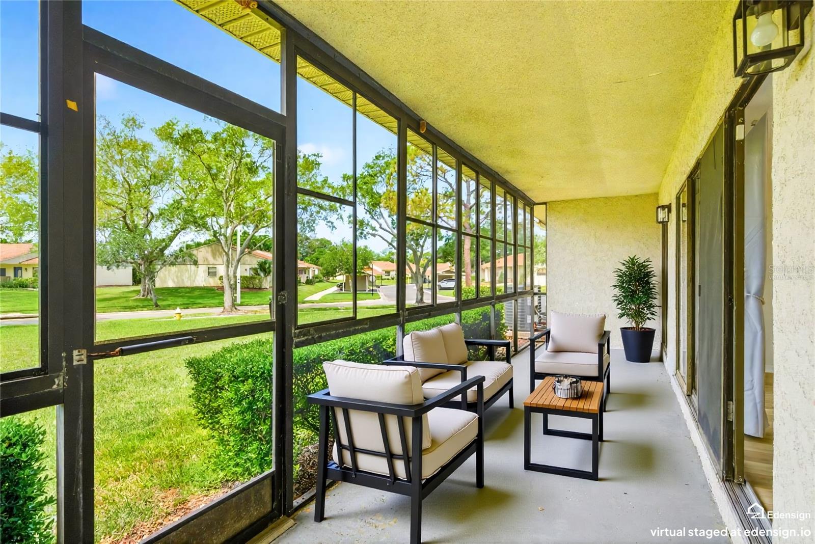Back porch - Virtually staged