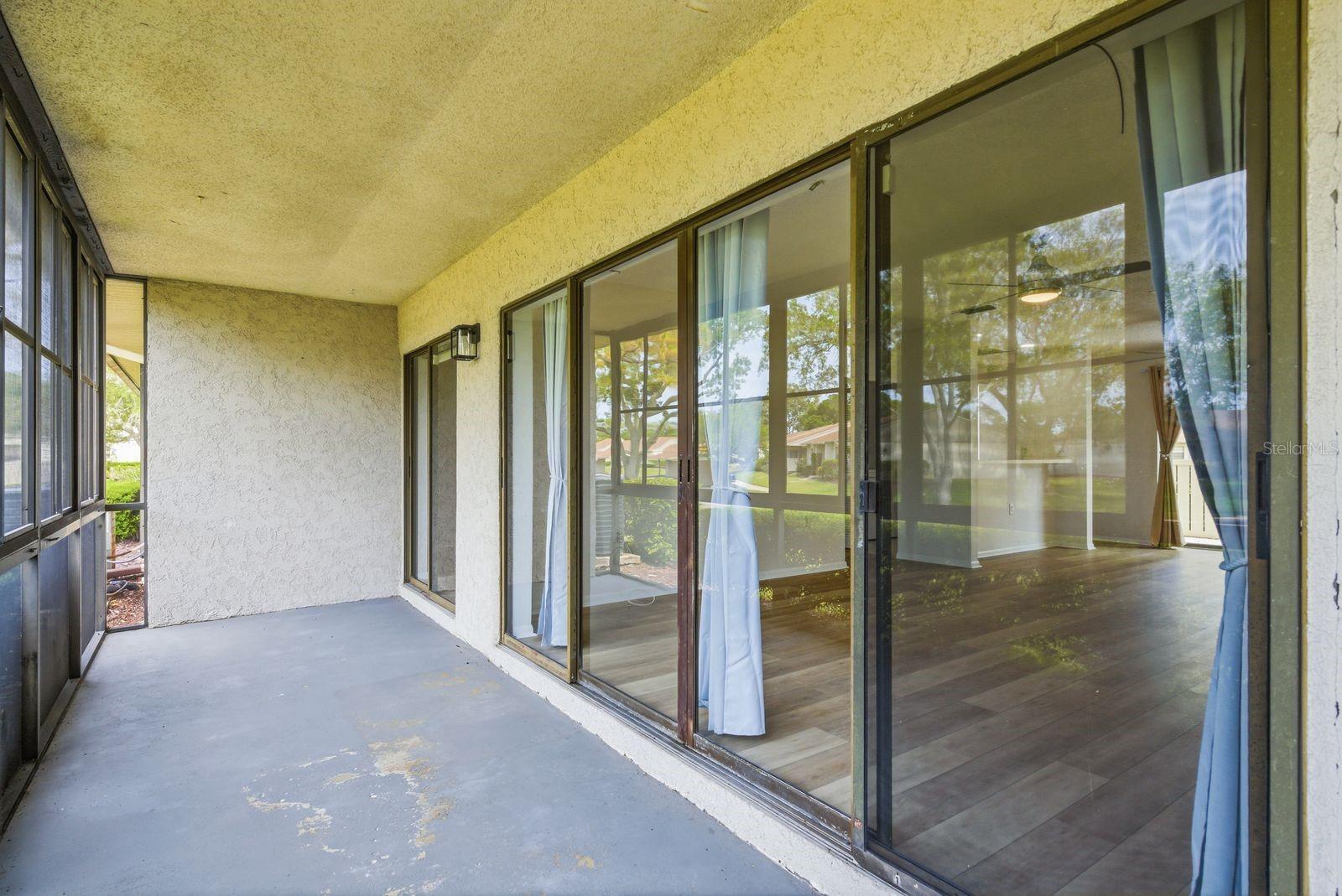 Entry to living areas and the two bedrooms