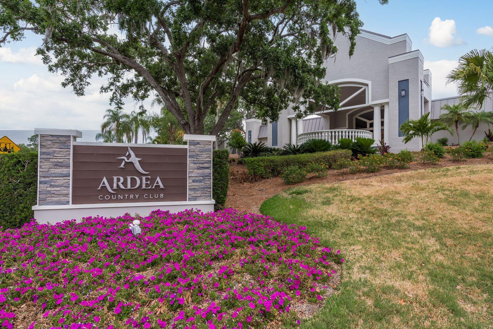 Ardea Country Club and Club amenities require a separate membership.