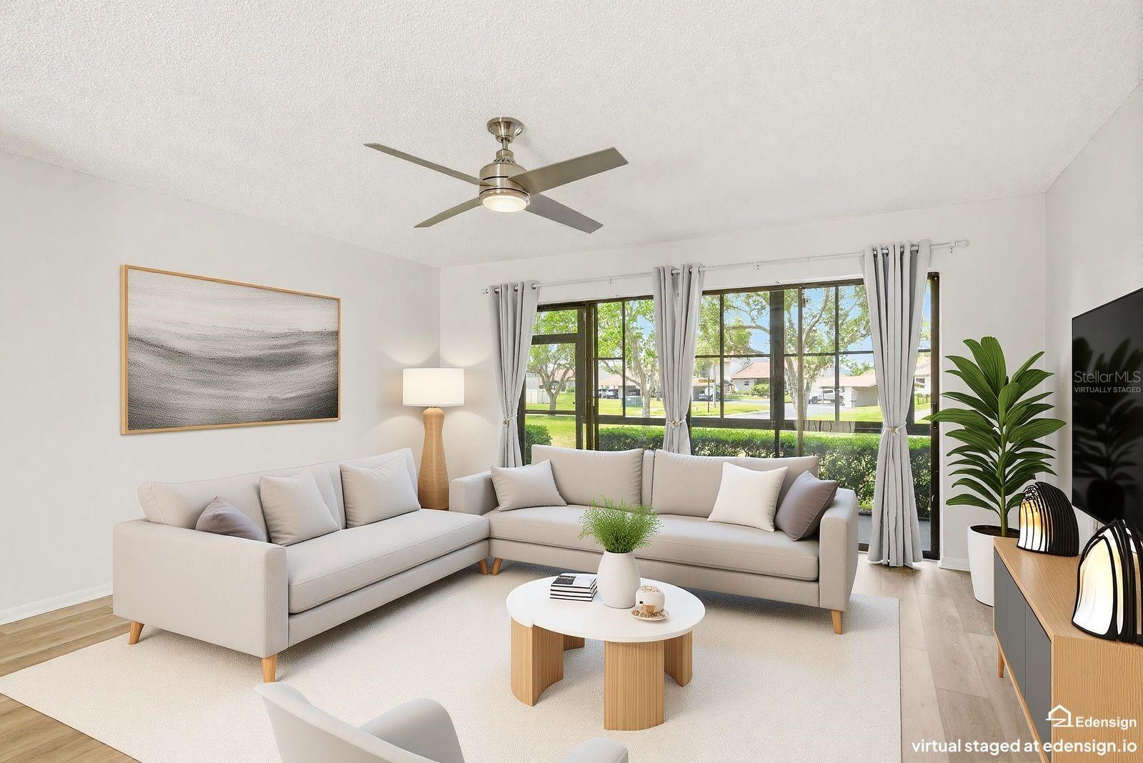Living Room - Virtually staged
