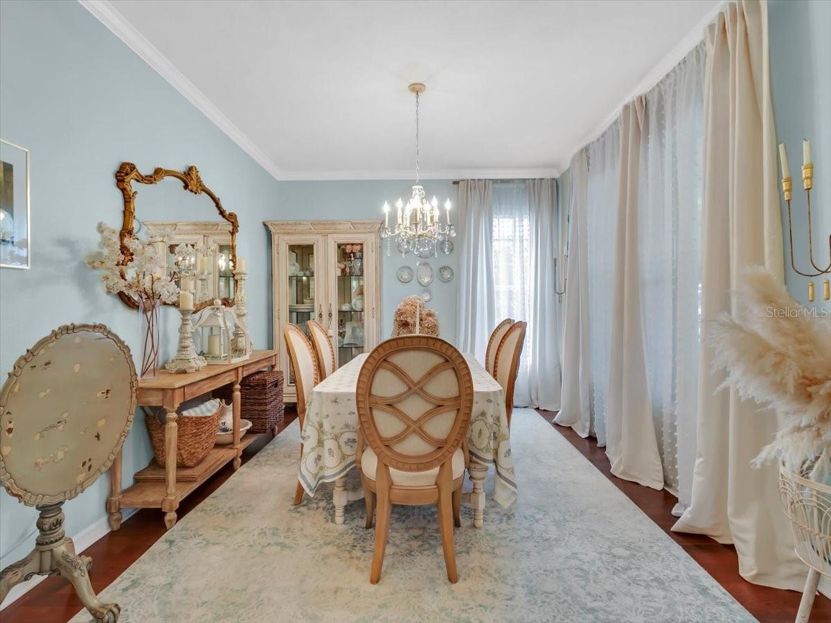 Expansive  Formal Dining room is wonderful for entertaining friends or family! Freshly Painted throughout the interior of the home.