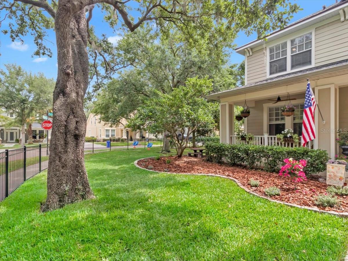 Shaded Front yard space, Corner lot, NO side Neighbors! .28 Acre lot!!