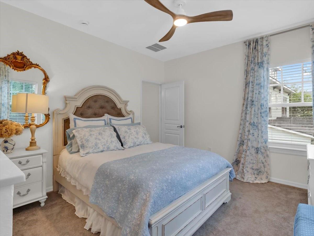 Bedroom 3  Upstairs, second view. Also has access to the Jack n Jill Bathroom and Private Vanity area.