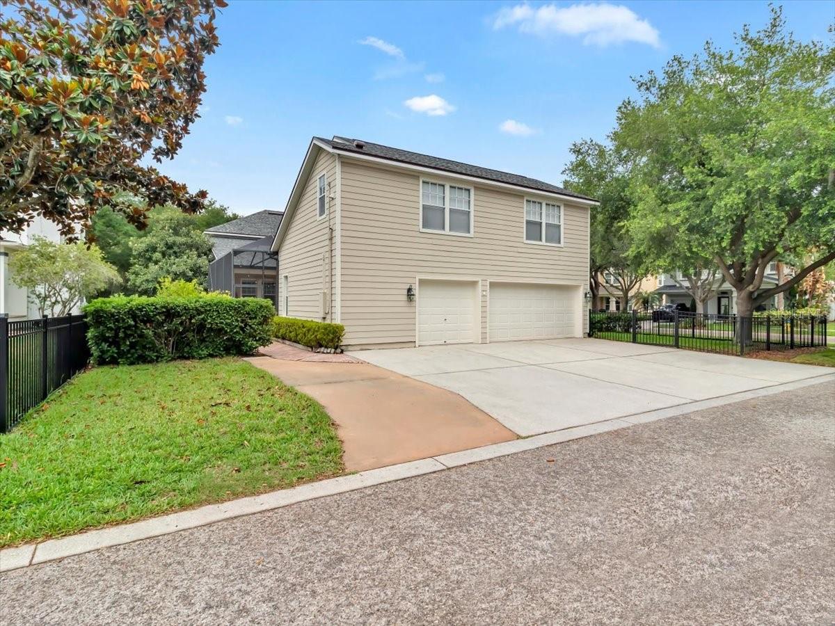 Rear view, no trees over the home, Just over the yard!