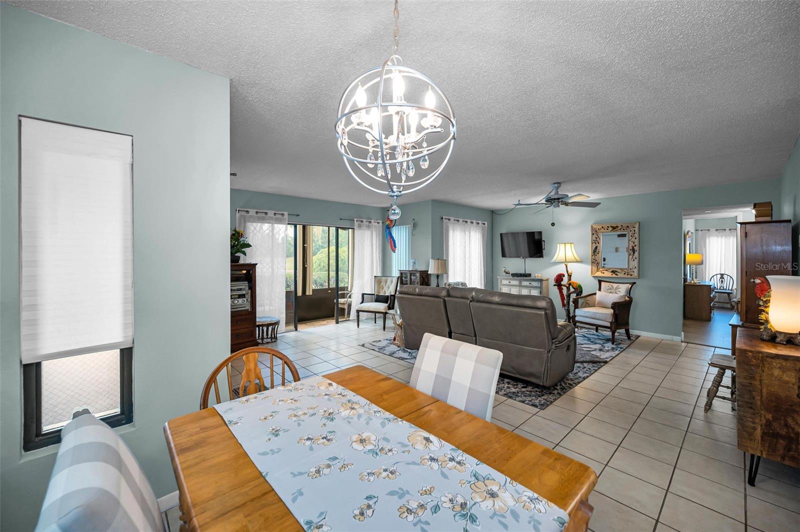 View of dinette area toward living room