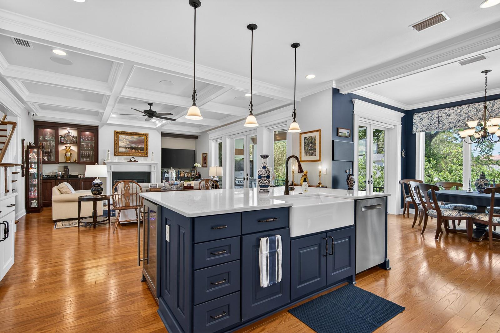 Kitchen Family Room View