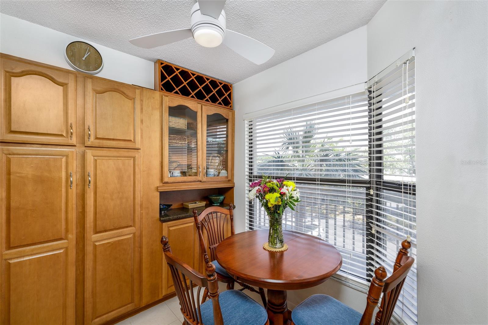 Galley Kitchen with eat in space