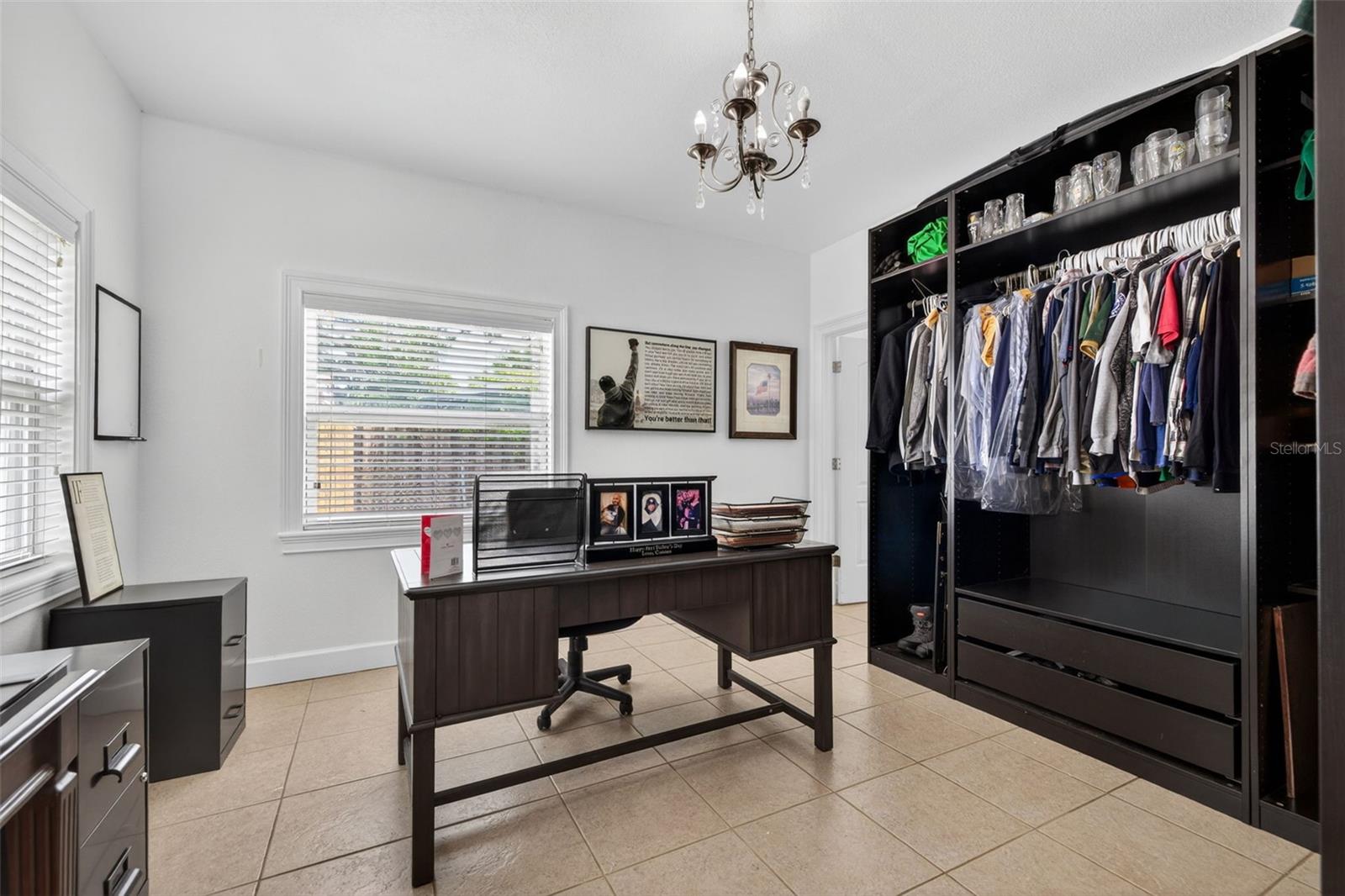 4th Bedroom (currently used as an office/closet)