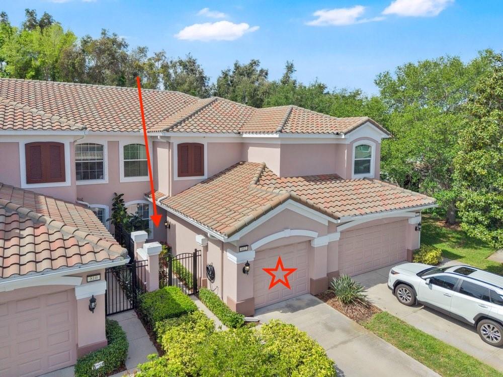 One car garage and private entrance, not your typical condo