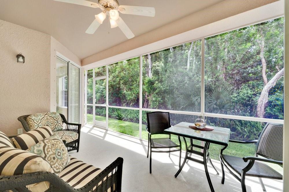Beverages taste better here with the cool breezes, amazing private protected conservation view, and no rear neighbors