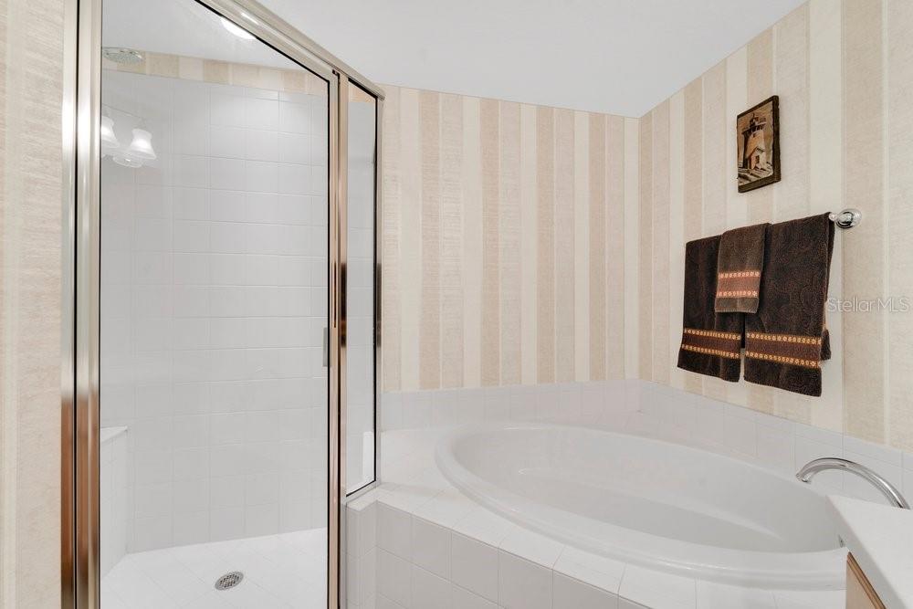 Primary garden tub and shower