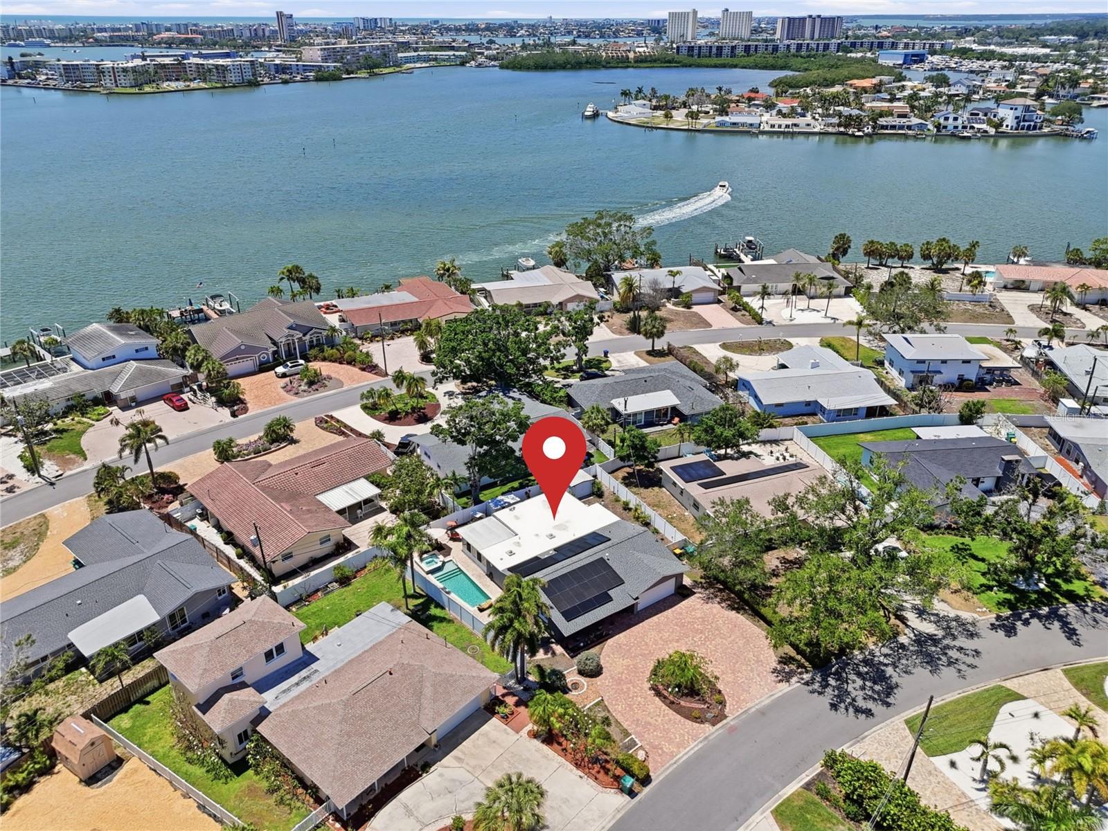 Just on the other side of Boca Ciega Bay to St. Pete Beach.