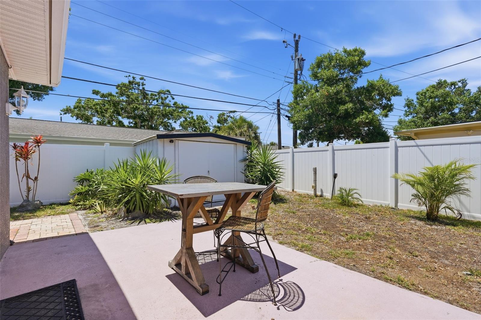The oversized owner’s suite features its own private patio.