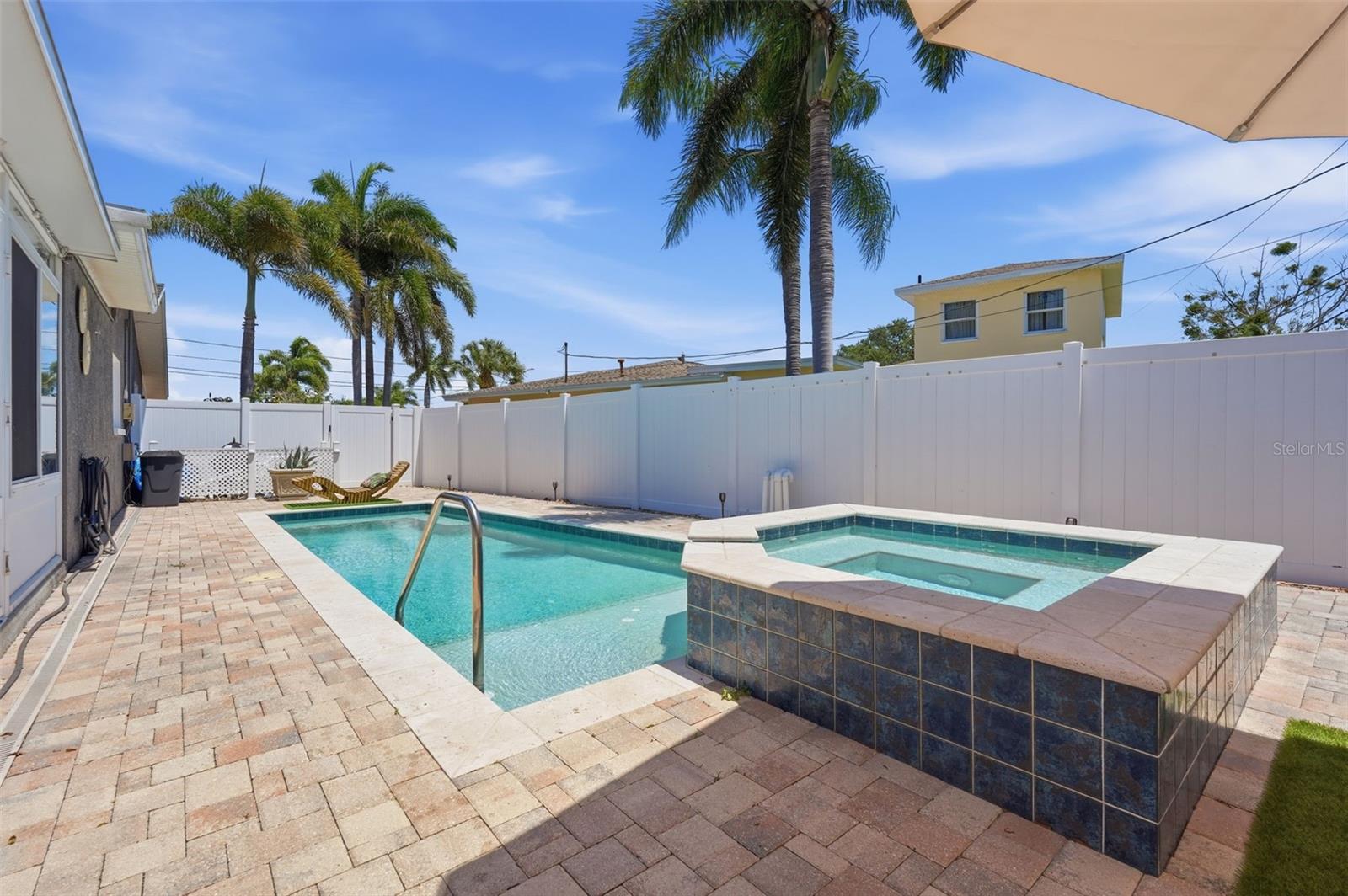 Cool down on hot Florida days in your private saltwater pool or heat things up on cooler evenings in the spa.