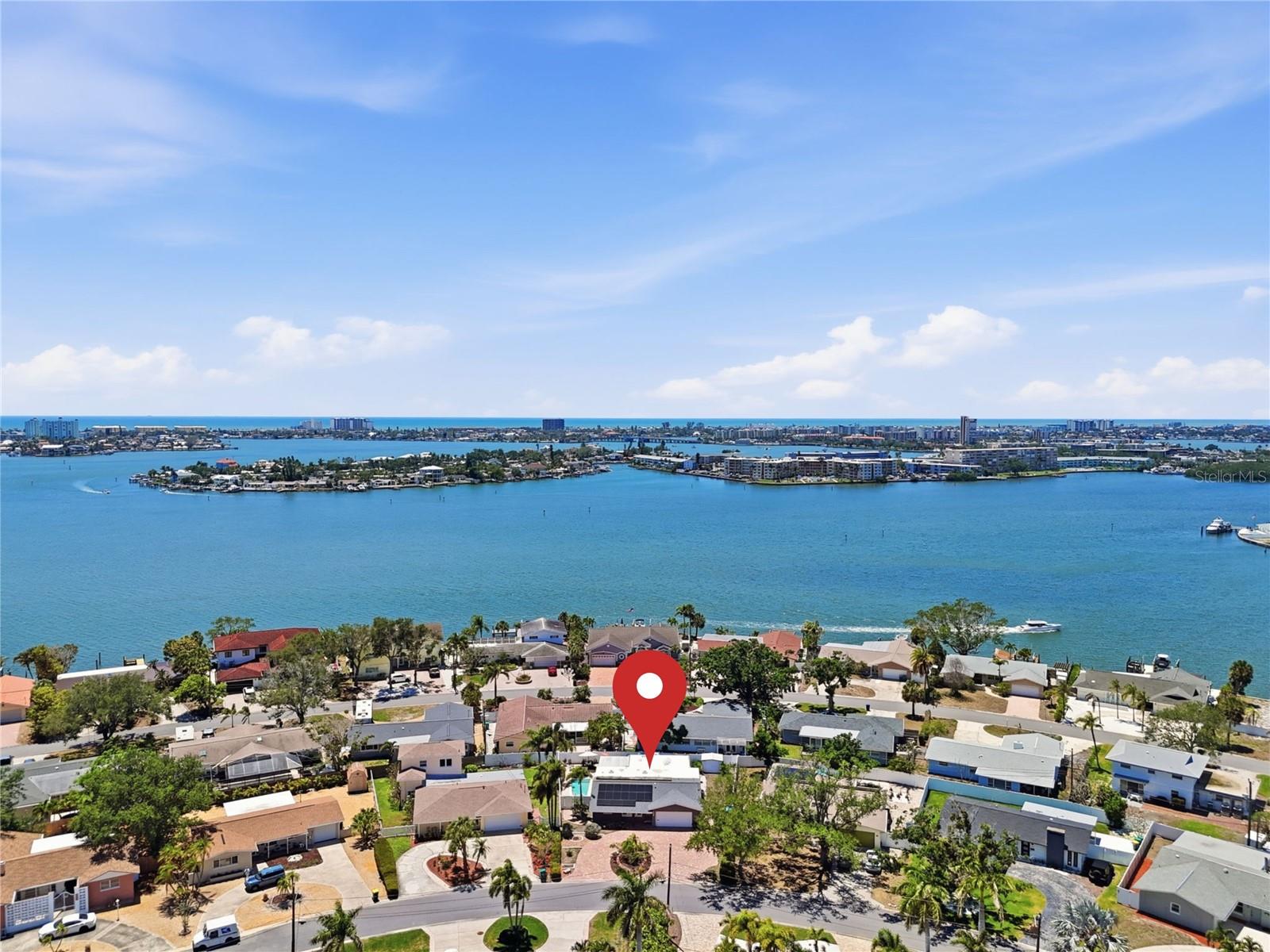 Just on the other side of Boca Ciega Bay to St. Pete Beach.