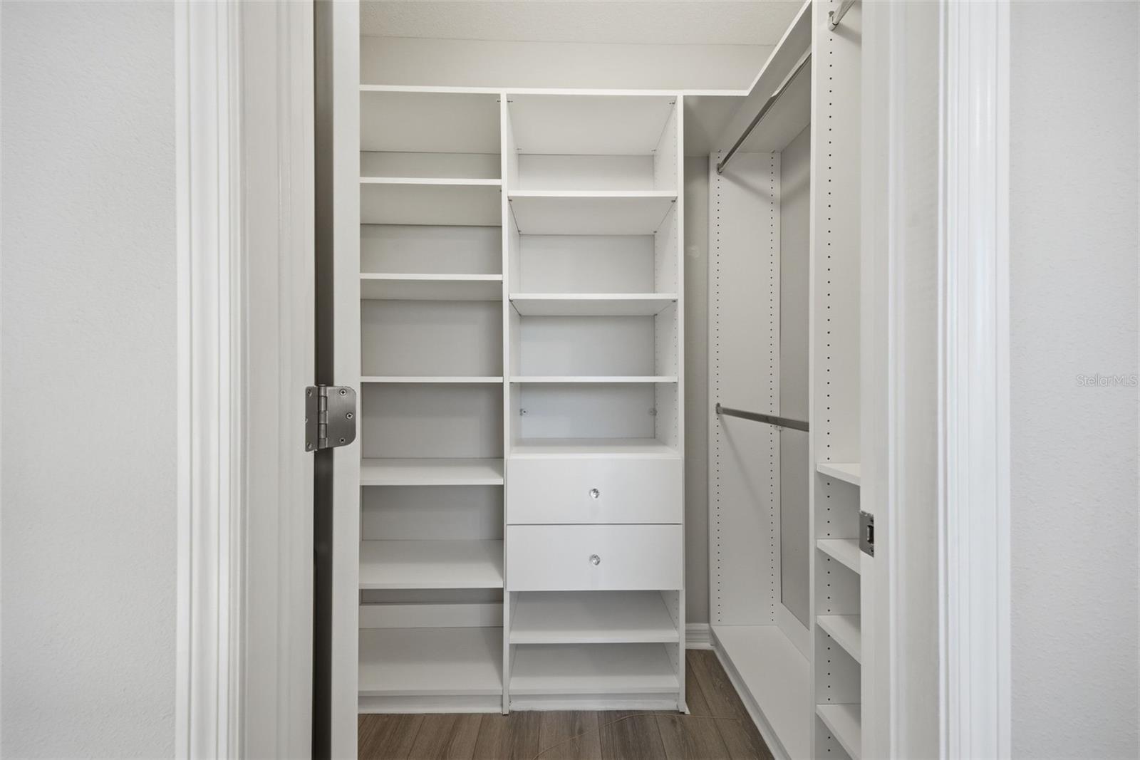 second bedroom custom walk in closet