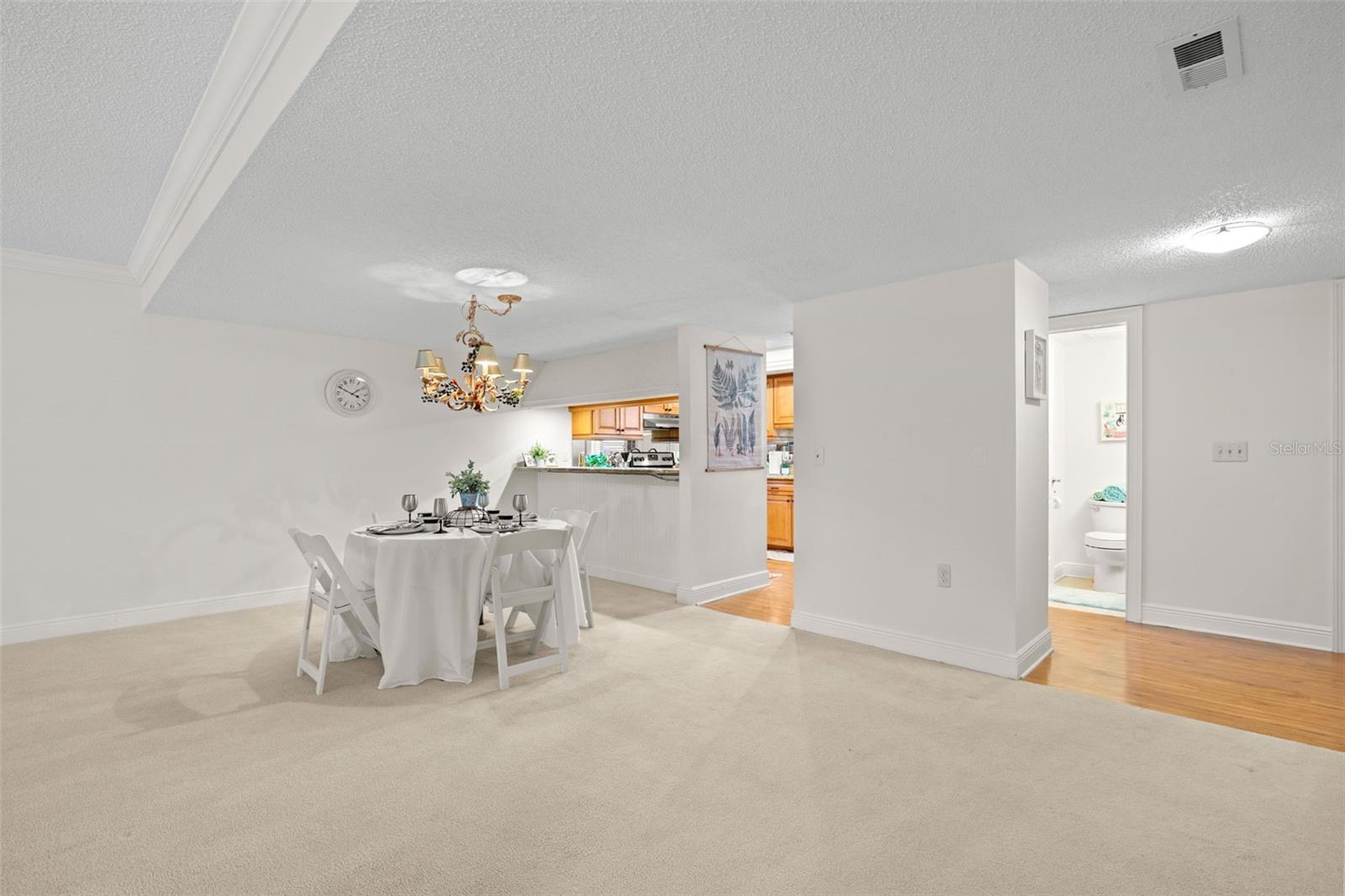 living room/dining room