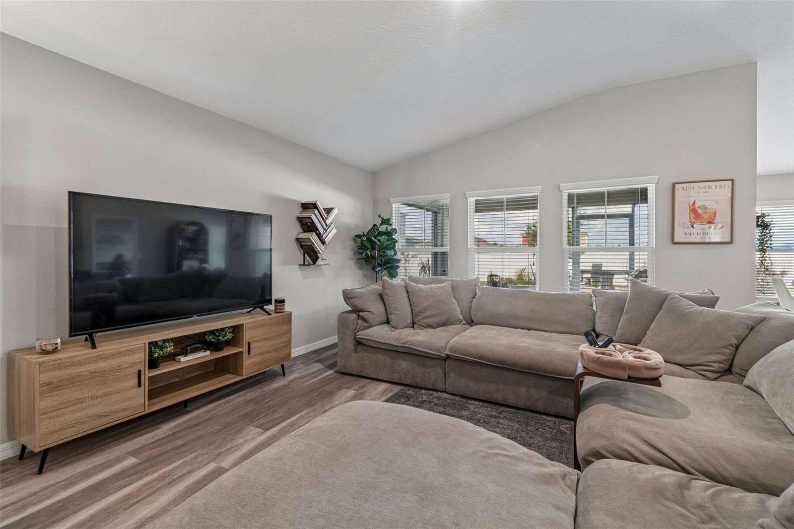 Spacious enough for large furniture and big TV...